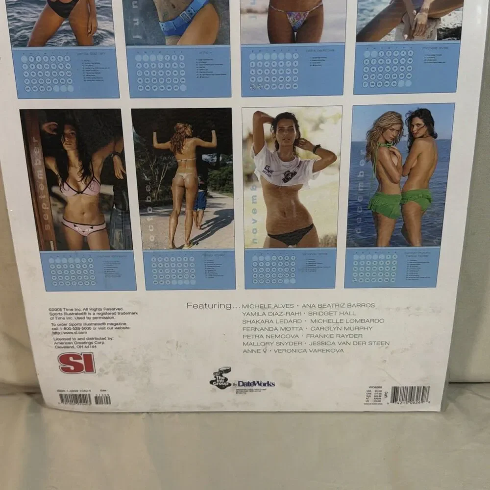 Sports Illustrated 2006 Swimsuit Calendar Ana Beatriz Barros New Sealed